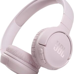 JBL Tune 510BT - Bluetooth headphones with up to 40 hours battery, microphone for call, foldable and comfortable, Android and iOs compatible (White)