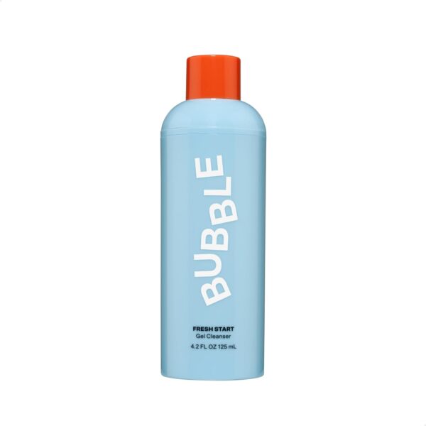Bubble Skincare Fresh Start Gel Cleanser - Gentle Exfoliating Face Wash for Oily Skin - Formulated with Aloe Vera Juice + Caffeine to Protect and Soothe Complexion (125ml)
