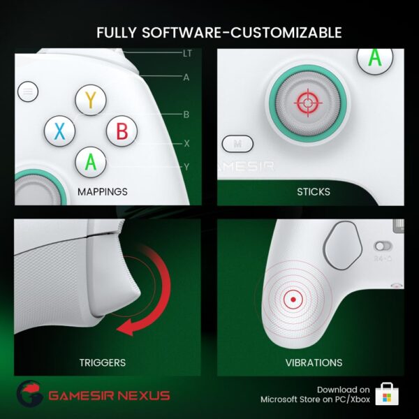 GameSir G7 SE Wired Controller for Xbox Series X|S, Xbox One & Windows 10/11, Plug and Play Gaming Gamepad with Hall Effect Joysticks/Hall Trigger, 3.5mm Audio Jack - Image 6