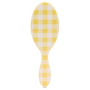 Wet Brush Original Detangler Hair Brush, Golden Gingham (Coastal Charm) - Ultra-Soft IntelliFlex Bristles - Detangling Brush Glides Through Tangles For All Hair Types (Wet Dry & Damaged) - Women & Men