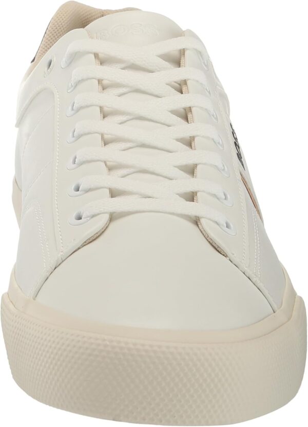 BOSS Men\'s Aiden Logo Block Leather Low Top Sneaker - Image 6
