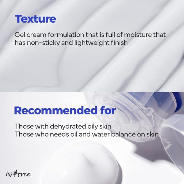 IsNtree Hyaluronic Acid Aqua Gel Cream 100ml, 3.38 fl.oz | Korean Skincare | Lightweight Hydrating Gel | Quick Absorbing Moisturizer - Image 6