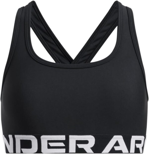 Under Armour Girls Crossback Mid-Impact Sports Bra