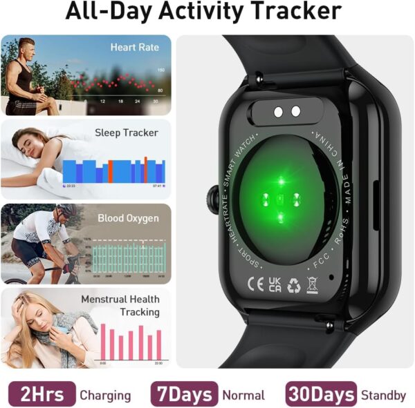 Smart Watch for Men Women(Answer/Make Call), 2025 New Smartwatch 1.96 - Image 4