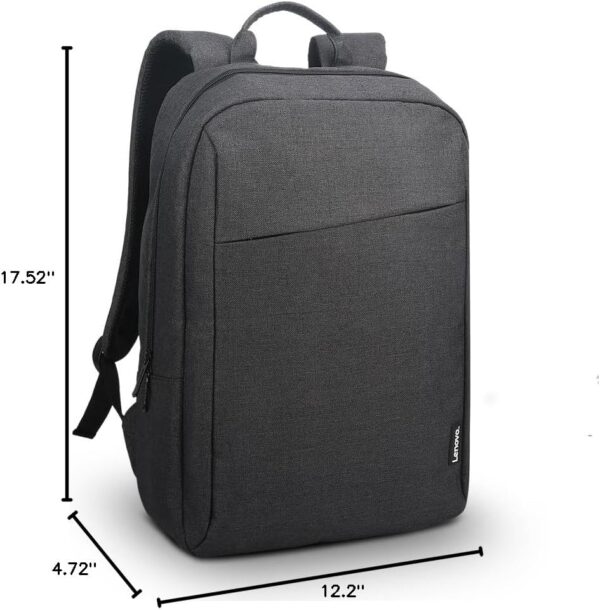 Lenovo 16” ECO Laptop Backpack - B210 - Travel Pack for Laptop or Tablet, Durable, Water-Repellent, Made from Recycled Material, Lightweight, Sleek Design for Travel, Business, Casual Backpack - Black - Image 3