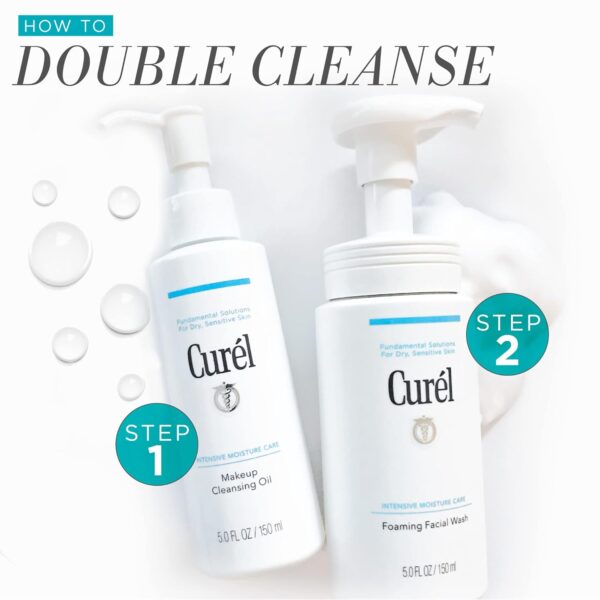 Curel Japanese Skin Care Foaming Daily Face Wash for Sensitive Skin, Hydrating Facial Cleanser for Dry Skin, pH-Balanced and Fragrance-Free, 5 Oz (Step 2 of 2-Step Skincare) - Image 6