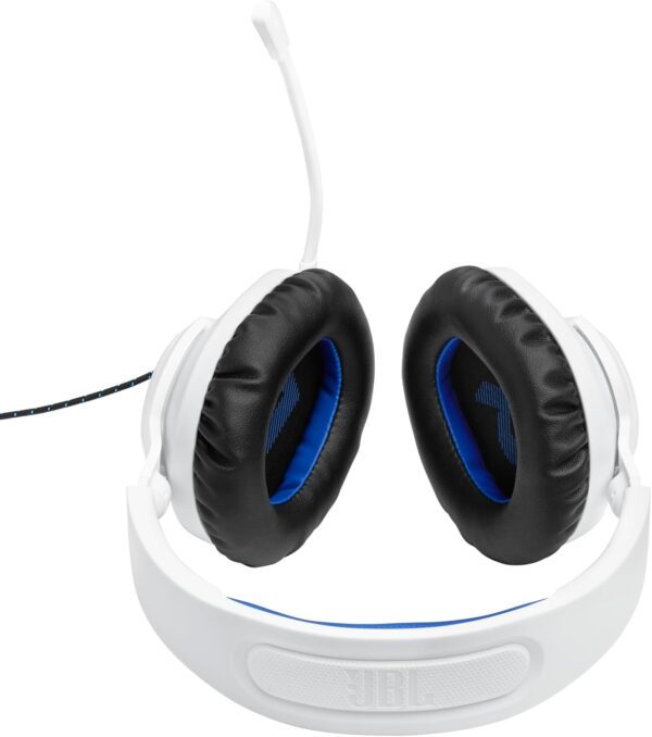 JBL Quantum 100P - Wired Over-Ear Gaming Headset with a Detachable mic, QuantumSOUND Signature, Memory Foam Comfort, Compatible with Windows Sonic Surround Sound (White) - Image 5