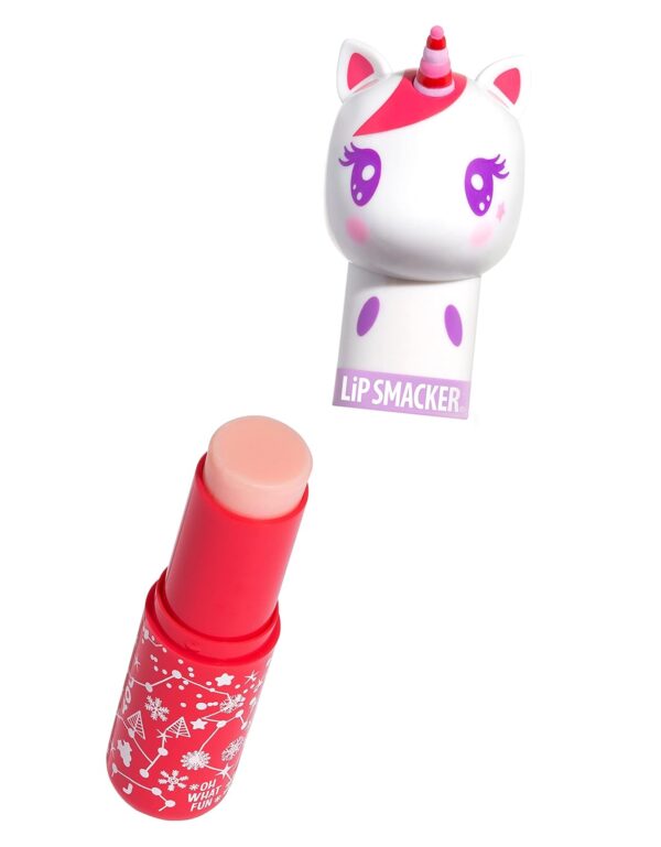 Lip Smacker Lippy Pals Unicorn Holiday, Flavored Moisturizing & Smoothing Soft Shine Lip Balm, Hydrating & Protecting Fun Tasty Flavors, Cruelty-Free & Vegan - Cotton Candy Dream - Image 3