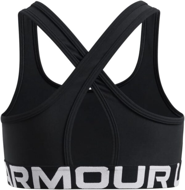Under Armour Girls Crossback Mid-Impact Sports Bra - Image 2