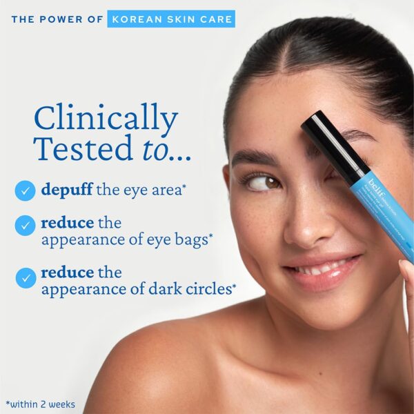 belif Collagen Eye Gel, Firming Eye Serum for Dark Circles, Puffiness, Fine Lines & Eye Bags, Anti-Aging Treatment with Collagen, Caffeine & Niacinamide, Korean Skincare, 0.5 fl.oz - Image 4