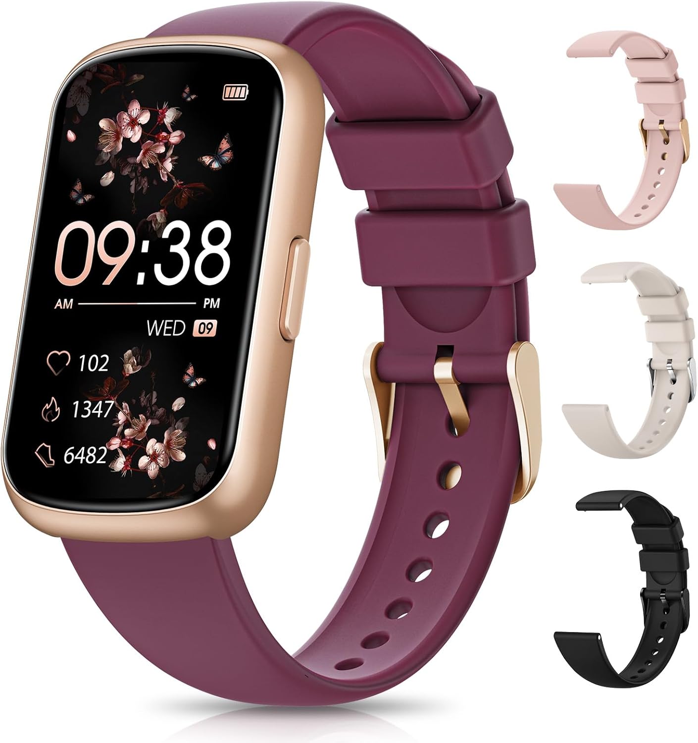 Fitness Tracker, Fitness Tracker Watches for Women with Heart Rate/Blood Oxygen/Sleep Monitor, 20+ Sports Modes Smart Watches for Women/Men, Activity & Step Tracker Smart Watch for Android/iOS Phones