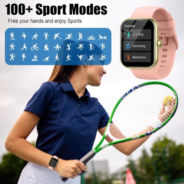 Smart Watch for Women Men, 1.96 - Image 5