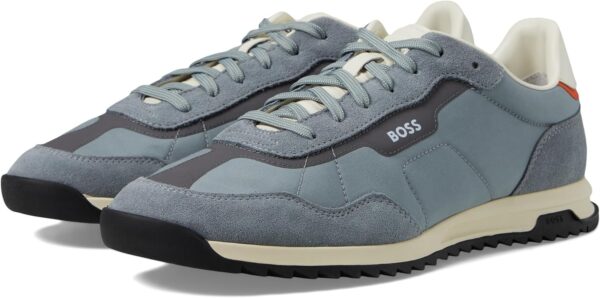 BOSS Men\'s Zayn Low Profile Suede Leather Two Tone Sneaker - Image 5