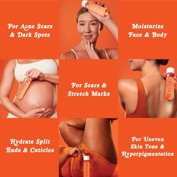 Bio-Oil Skincare Body Oil Serum for Scars and Stretch Marks, Face and Body Moisturizer with Vitamin E & A for Sensitive Dry Skin, Dermatologist Recommended, Travel Size, .85 oz, Pack of 3 - Image 5