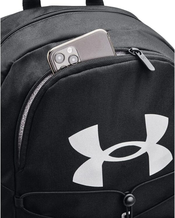 Under Armour Unisex-Adult Hustle Sport Backpack , Black (001)/Silver , One Size Fits All - Image 6
