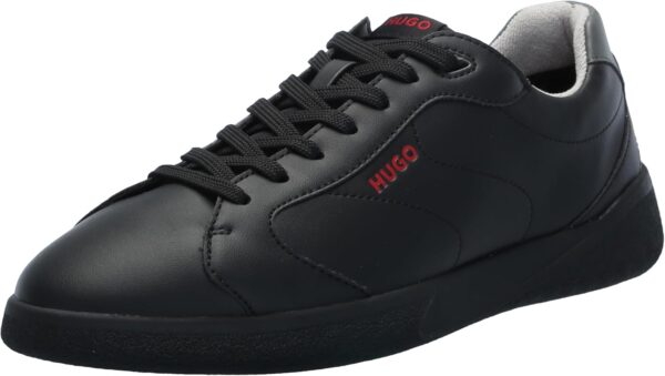 HUGO Men\'s Fly Leather Cupsole Sneaker