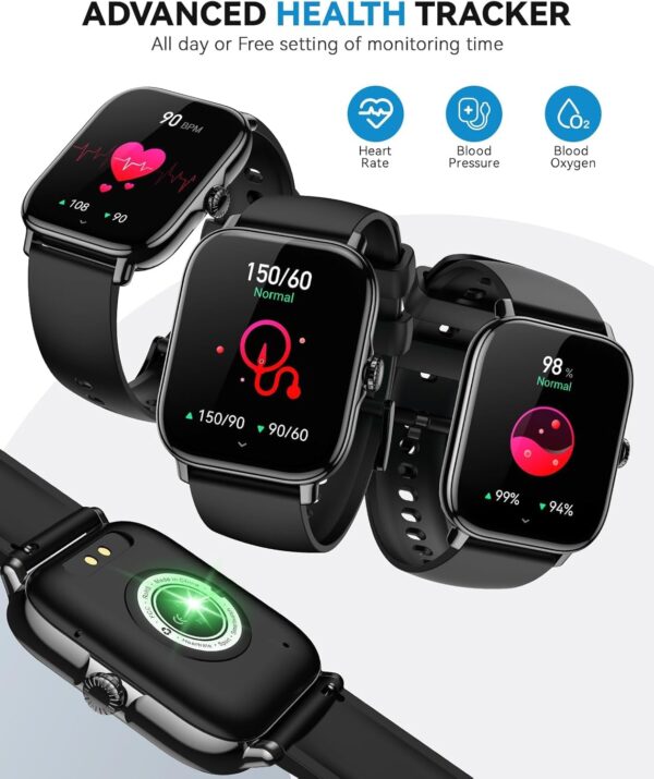 Smart Watch for Women Men- Answer/Make Call, 2025 IP68 Waterproof Fitness Step Sleep Tracker Watch with Monitor Activity Counter Smartwatch for Andriod iPhone iOS Samsung Compatible - Image 4