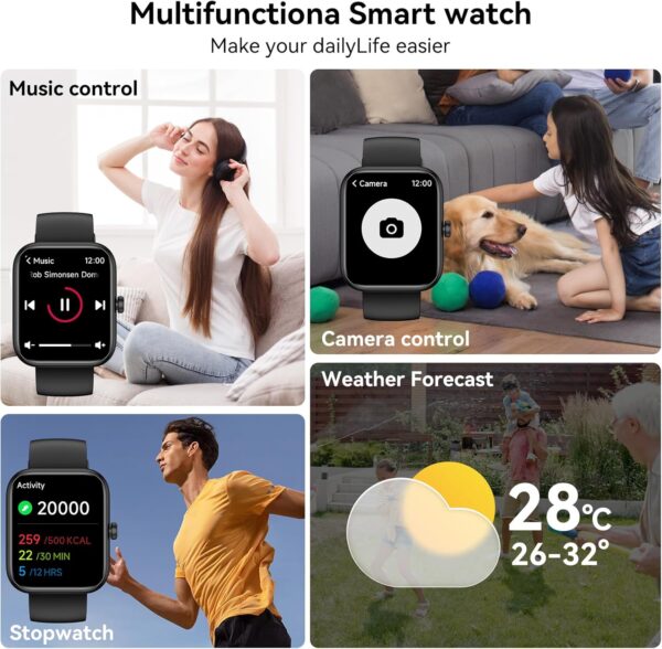 Smart Watch for Men Women, Alexa Built-in Fitness Tracker with Call Function & 1.83 - Image 6