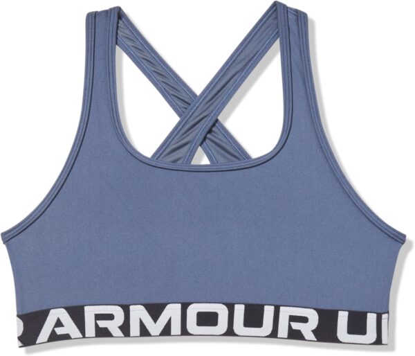 Under Armour Girls Crossback Mid-Impact Sports Bra - Image 3