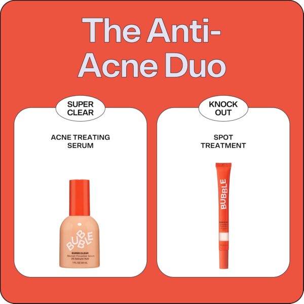 Bubble Skincare Knock Out 1.8% Salicylic Acid Acne Spot Treatment - Deep Cleansing Blemish Spot Treatment with Wintergreen & Willow Bark Extract - Clarifies & Calms Oily Skin (10ml) - Image 6