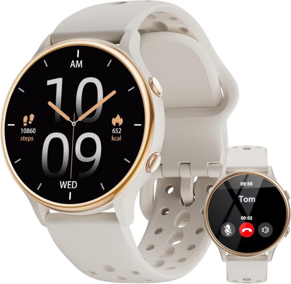 Smart Watches for Women, Fitness Tracker with Heart Rate & SpO2 Monitor, IP67 Waterproof Activity Tracker for Men & Women, Smart Watch for Android Phones and iPhone Compatible (Gray)