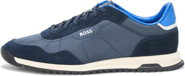BOSS Men\'s Zayn Low Profile Suede Leather Two Tone Sneaker - Image 2
