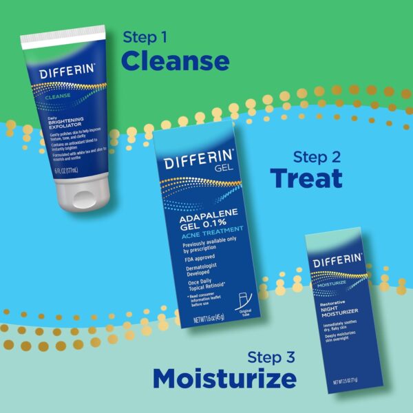 Differin Face Scrub Daily Brightening Exfoliator, Improves Tone and Texture for Acne Prone Skin, Green, 6 Fl Oz (Packaging May Vary) - Image 6
