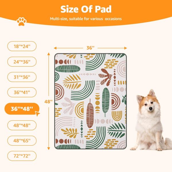LOOBANI Washable Pee Pads for Dogs: 2-Pack Super Absorbent Whelping Pads, 100% Waterproof and Non-Slip Dog Pee Pads Washable for Potty Training, Playpens, Crates, Floors, Beds, and Couches, 36x48 in - Image 2