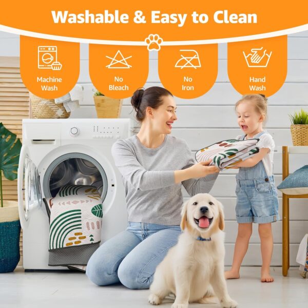 LOOBANI Washable Pee Pads for Dogs: 2-Pack Super Absorbent Whelping Pads, 100% Waterproof and Non-Slip Dog Pee Pads Washable for Potty Training, Playpens, Crates, Floors, Beds, and Couches, 36x48 in - Image 5
