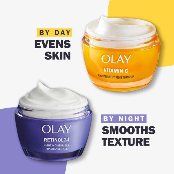 Olay Vitamin C Face Moisturizer, Brightening Cream for Women, Instant Hydration, Evens Tone, Dark Spot & Hyperpigmentation Reduction, Glowing Skin Care - Niaciniamide, Lactic Acid, 1.7 Oz - Image 6