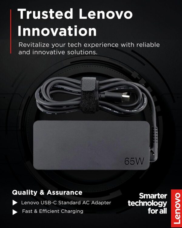 Lenovo USB-C 65W AC Adapter (UL) - 65 W - 5 V DC Output - Image 5