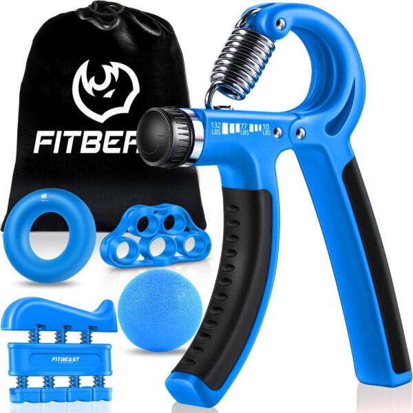 FitBeast Grip Strengthener Forearm Strengthener Hand Grips Strengthener Kit - 5 Pack Adjustable Resistance - Image 6