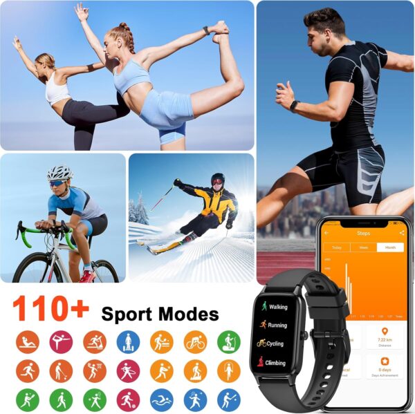 Smart Watch for Men Women(Answer/Make Call), 2025 Fitness Activity Tracker 1.57” Smartwatch with Heart Rate/Sleep Monitor/Pedometer/Calories/110+ Sports, IP68 Waterproof Fitness Watch for Android iOS - Image 5