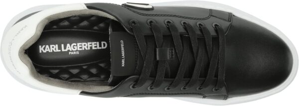 KARL LAGERFELD Men\'s Lightweight Phylon Sole Leather Sneaker - Image 5