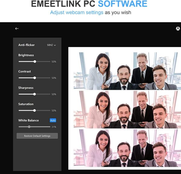 EMEET 1080P Webcam with Microphone, C960 Web Camera, 2 Mics Streaming Webcam, 90°FOV Computer Camera, Plug and Play USB Web Cam for Online Calling/Conferencing, Zoom/Skype/Facetime/YouTube, Laptop/PC - Image 6