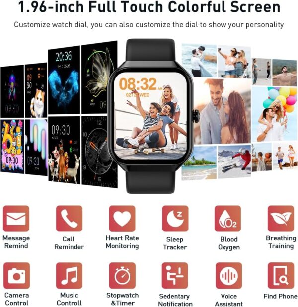 Smart Watch for Men Women(Answer/Make Call), 2025 New Smartwatch 1.96 - Image 3