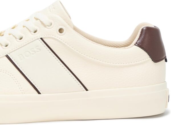BOSS Men\'s Aiden Logo Block Leather Low Top Sneaker - Image 4