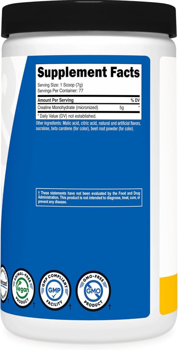 Nutricost Creatine Monohydrate Powder (Pineapple Mango, 500 Gram) - Micronized Creatine Supplement - Vegan, Non-GMO, Gluten Free - Image 5
