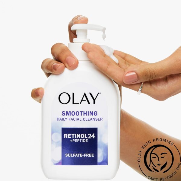 Olay Retinol 24 + Peptide Face Wash, Smoothing, Sulfate-Free, 16 oz - Image 4