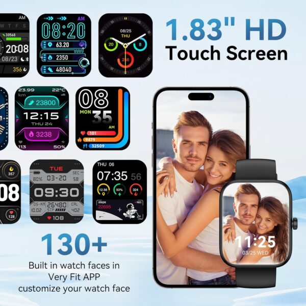 Smart Watch for Men Women, Alexa Built-in Fitness Tracker with Call Function & 1.83 - Image 5