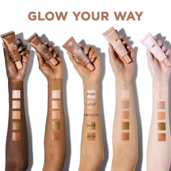 L\'Oreal Paris Makeup True Match Lumi Glotion, Natural Glow Enhancer, Illuminator Highlighter, Bronzing Drops For a Sun-Kissed Glow, 903 Medium - Image 6
