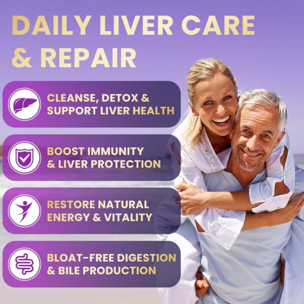 28-in-1 Liver Cleanse Detox & Repair - 1500mg Liver Health Support with Milk Thistle, Dandelion Root, Artichoke Extract, and 20+ Herbal Liver Support Supplements - Made in USA - 60 Capsules - Image 4