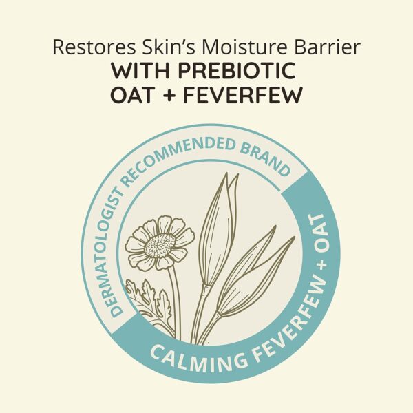 Aveeno Calm + Restore Facial Cream for Redness Relief, Soothing Face Moisturizer for Sensitive Skin, Hypoallergenic Formula, Fragrance-Free, 1.7 OZ - Image 4