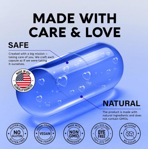 Magnesium Citrate Capsules 1000mg | High Absorption Supplement - Sleep, Muscle & Heart Support - Vegan | Non-GMO - Made in USA - As Powder | Pills | Tablets - 120 Capsules, 2 Month Supply - Image 5