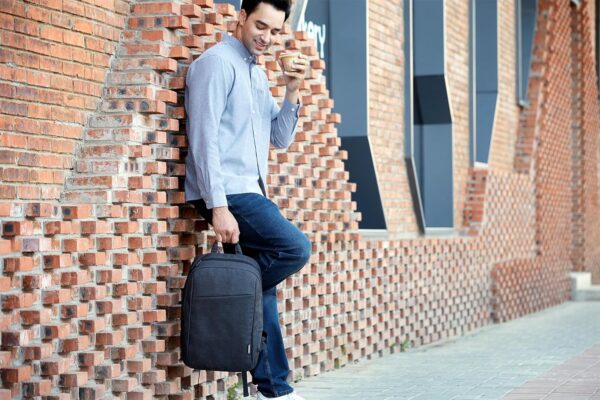 Lenovo 16” ECO Laptop Backpack - B210 - Travel Pack for Laptop or Tablet, Durable, Water-Repellent, Made from Recycled Material, Lightweight, Sleek Design for Travel, Business, Casual Backpack - Black - Image 4