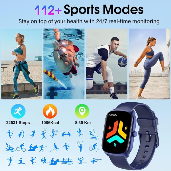 Smart Watch for Men Women (Dial/Answer Calls), 1.95 - Image 5