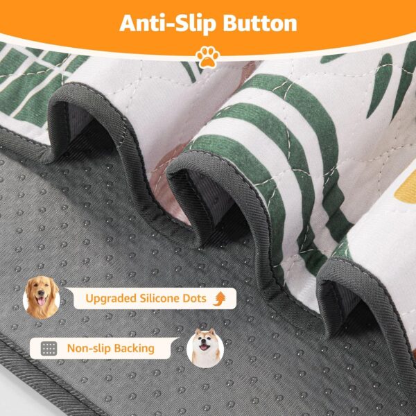 LOOBANI Washable Pee Pads for Dogs: 2-Pack Super Absorbent Whelping Pads, 100% Waterproof and Non-Slip Dog Pee Pads Washable for Potty Training, Playpens, Crates, Floors, Beds, and Couches, 36x48 in - Image 4