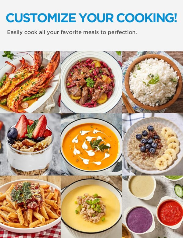 Midea 12-in-1 Electric Pressure Cooker, 8 Quarts, 12 Presets, Multi-Functional Programmable Slow Cooker, Rice Cooker, Steamer, Sauté Pan, Yogurt Maker, and More, Stainless Steel - Image 4