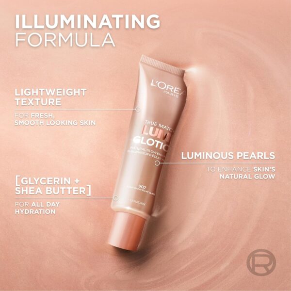 L\'Oreal Paris Makeup True Match Lumi Glotion, Natural Glow Enhancer, Illuminator Highlighter, Bronzing Drops For a Sun-Kissed Glow, 903 Medium - Image 3